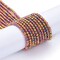 2.5mm Metallic Purple Plated Gold Electroplated Glass Round Micro Spacer Beads (14" Strand)